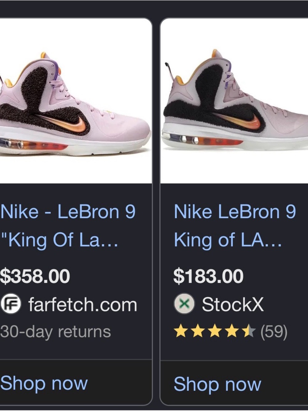 Nike LeBron 9 Low-Top Sneakers in Light Pink & Orange Accents - Picture 6 of 6